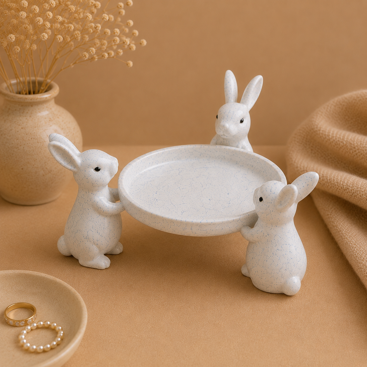 Bunny Decor Tray