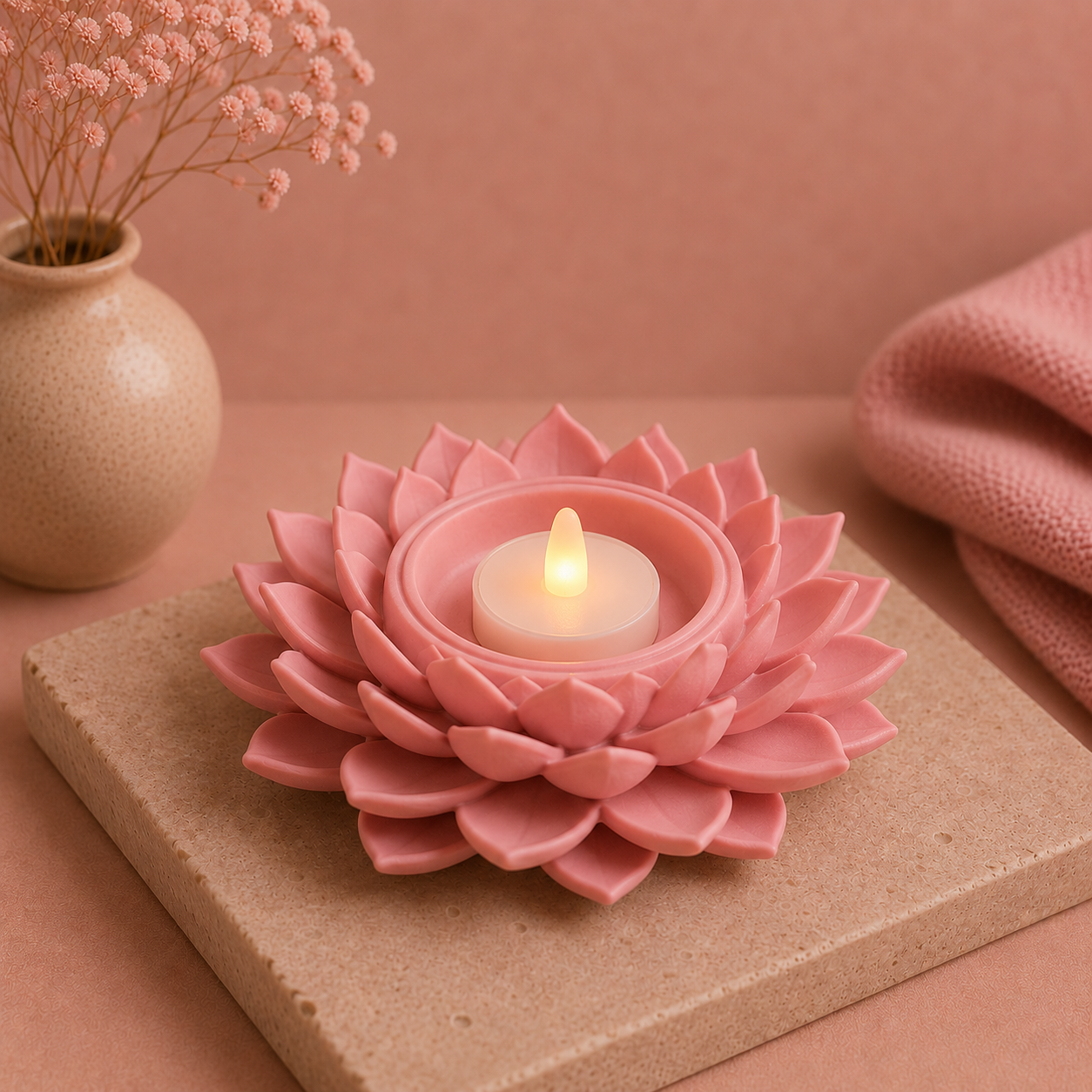 Lotus Candle