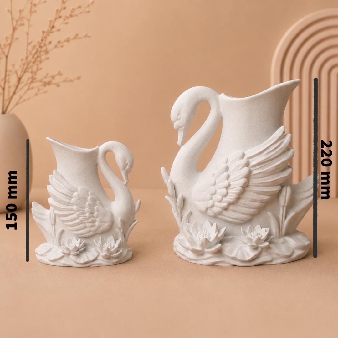 Majestic Swan Vase
