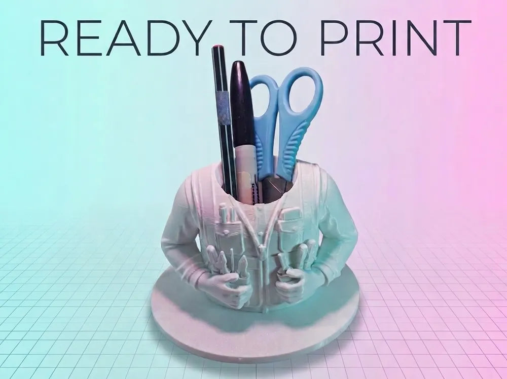 Customizable Profession Pen Holder