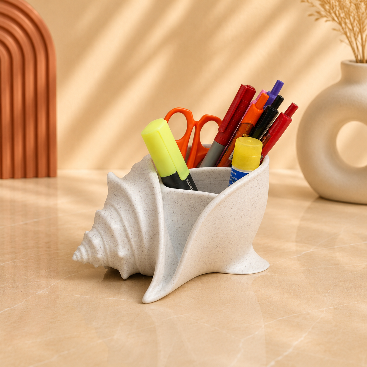 Shell Stationery Organizer