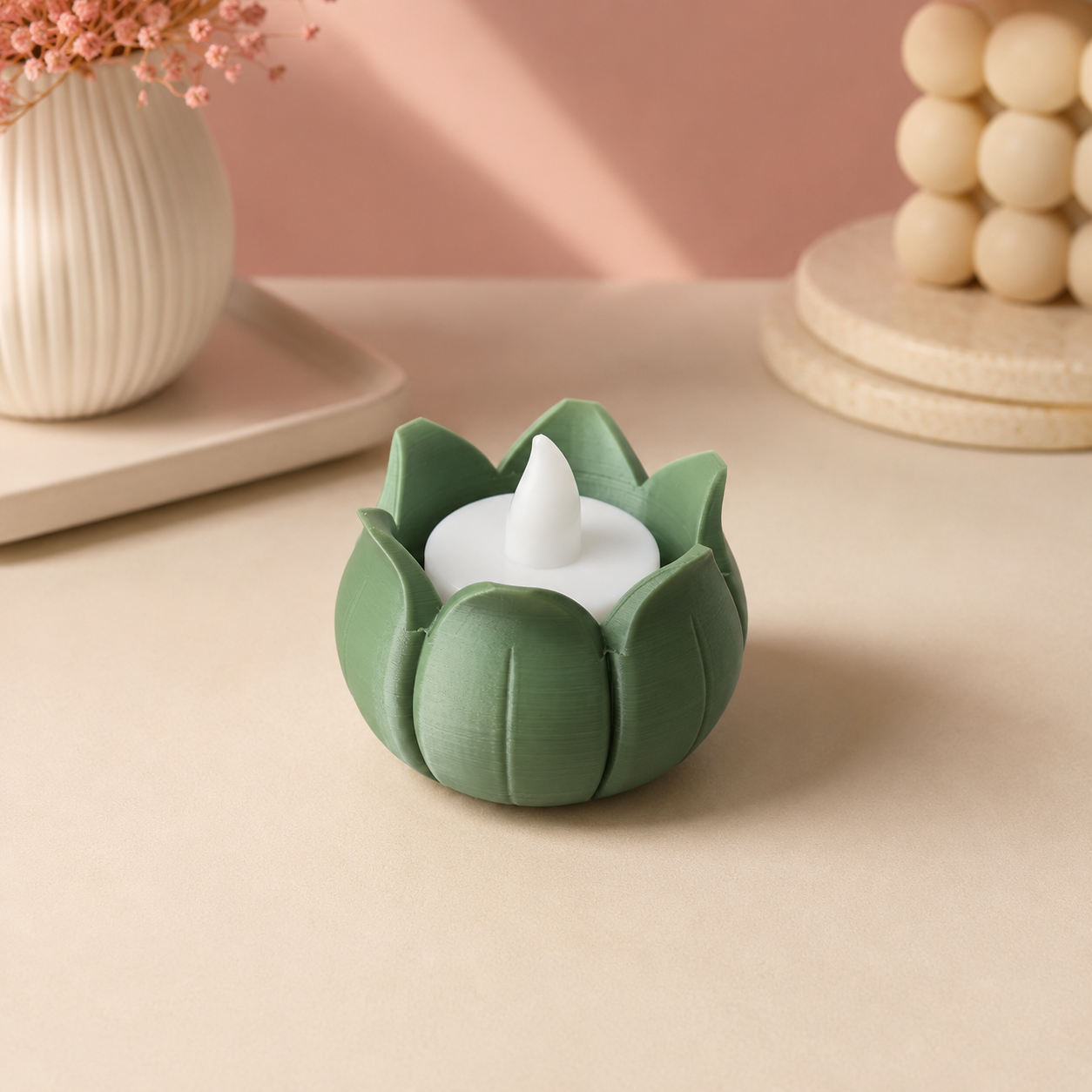 Tulip Tealight Candle