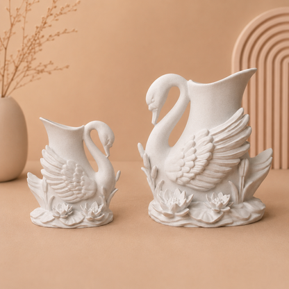 Majestic Swan Vase