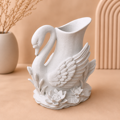 Majestic Swan Vase