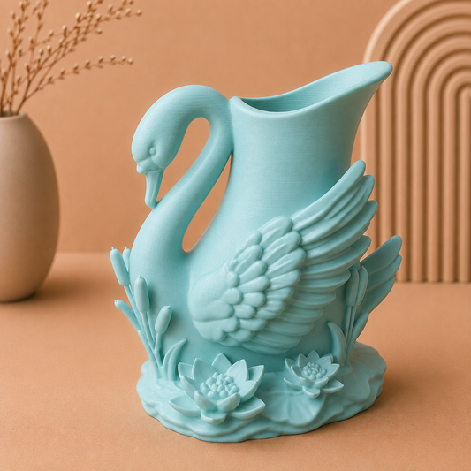 Majestic Swan Vase