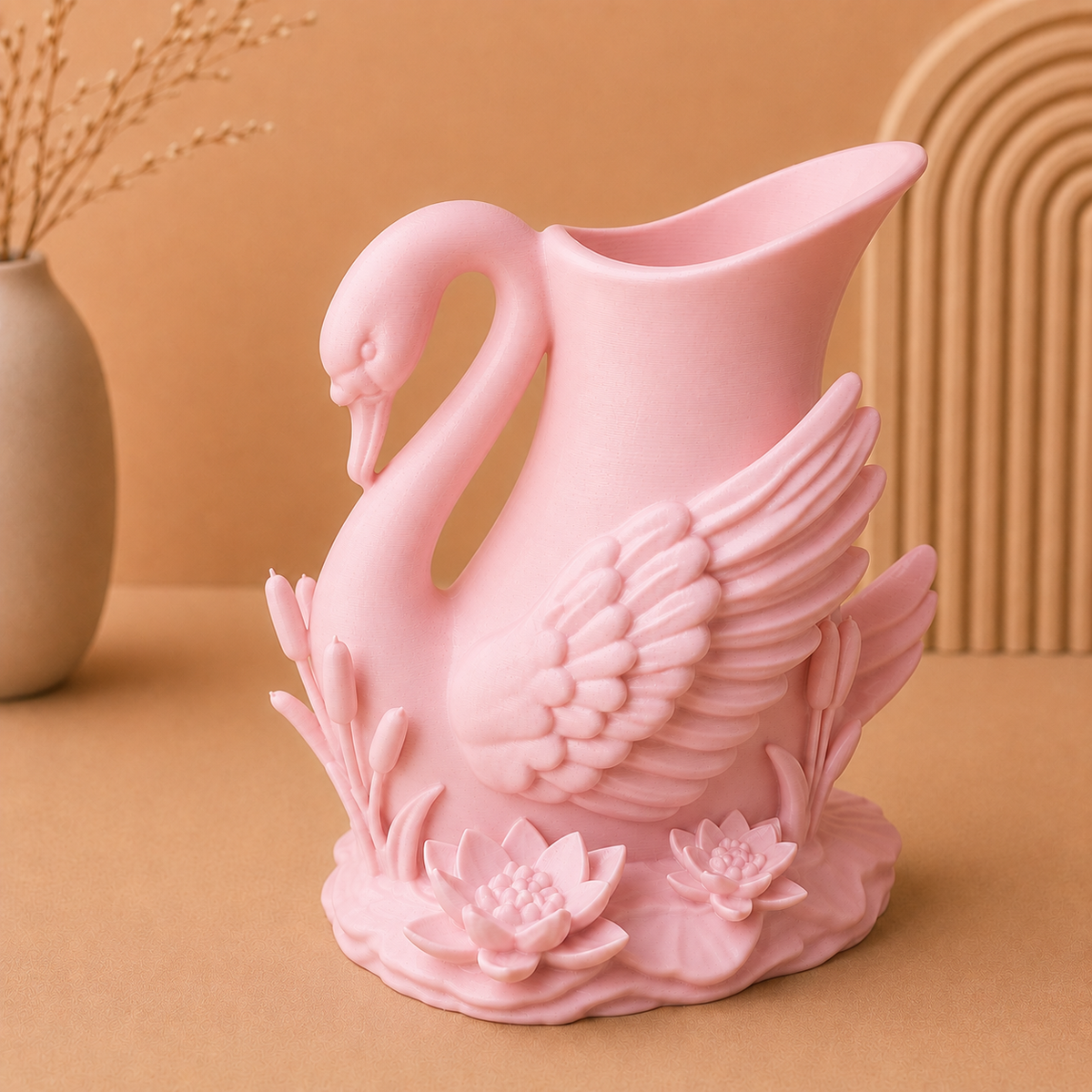 Majestic Swan Vase
