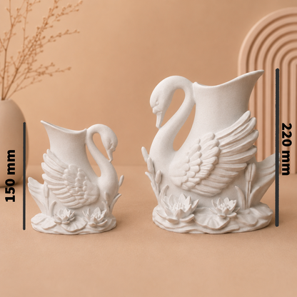 Majestic Swan Vase